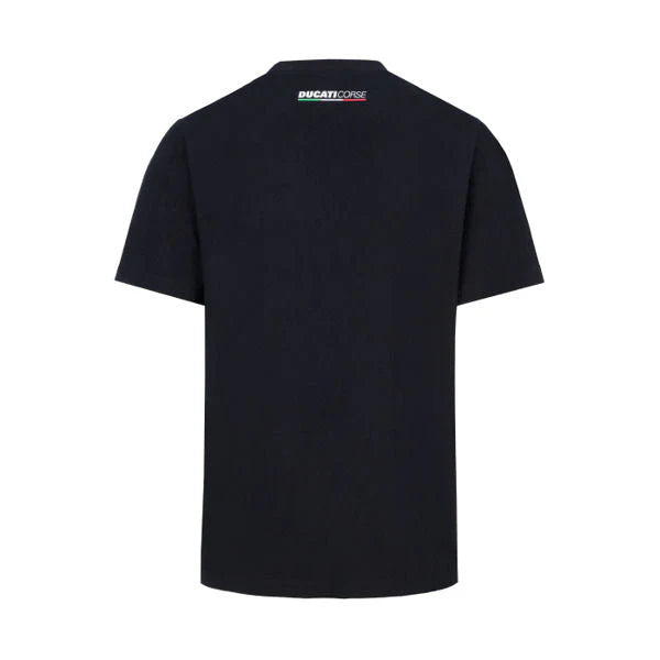 Ducati Corse Crest Logo Official MotoGP Race Team T-Shirt - Black