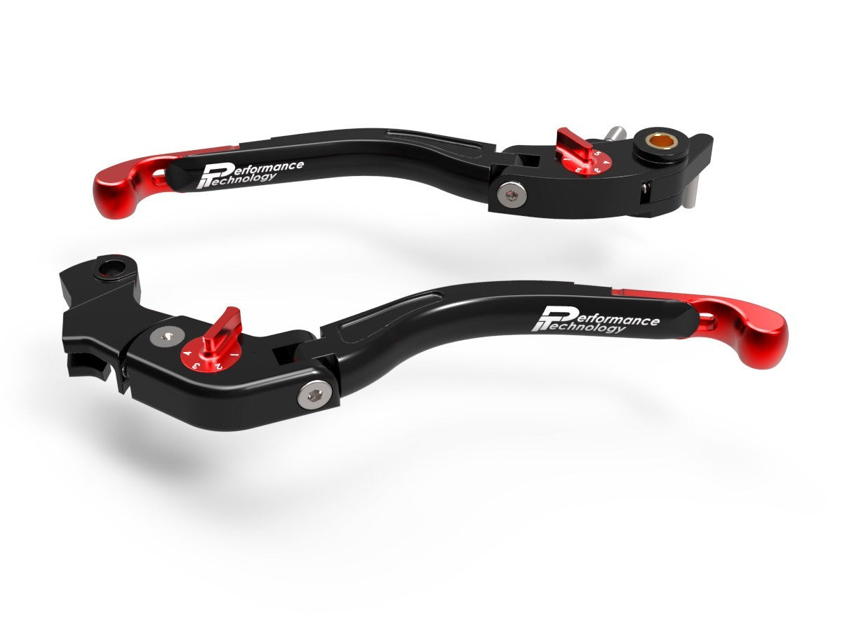 Ducabike DBK LEA05 Brake / Clutch Adjustable Levers Eco GP 2 - BLACK-RED