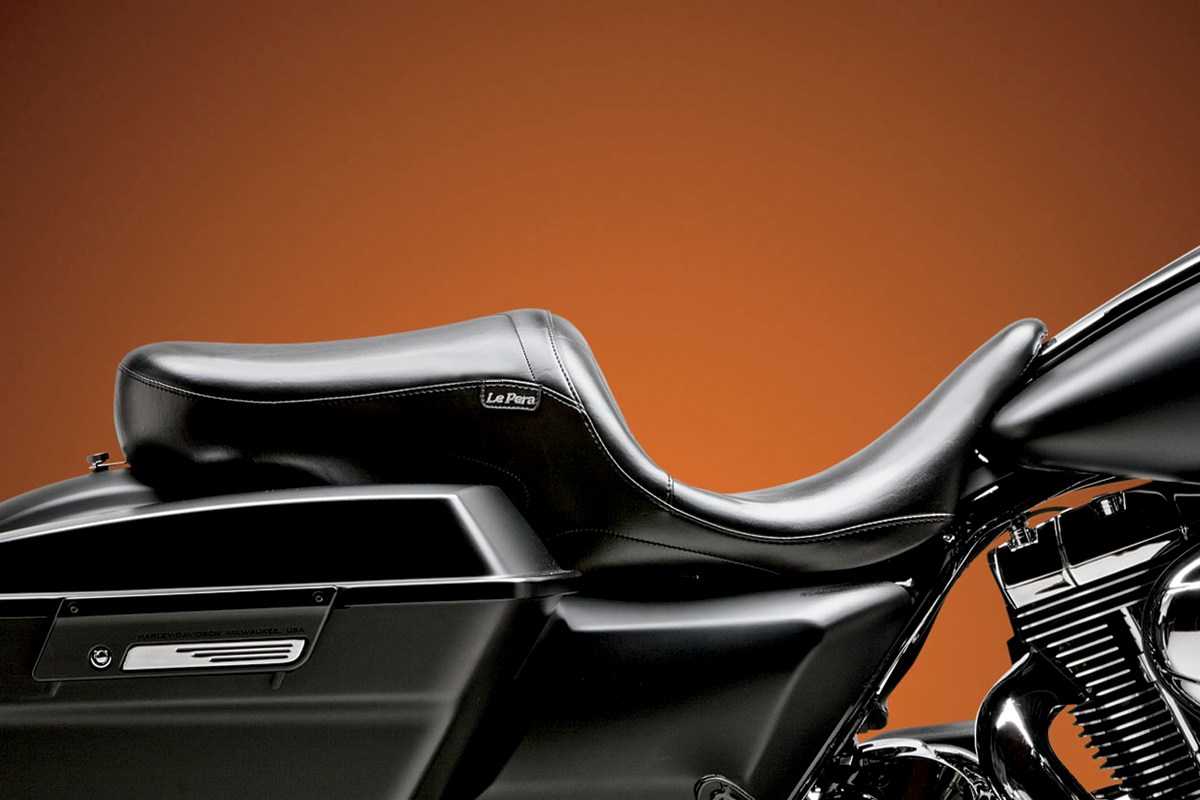 Le Pera Maverick Up-Front Seat - Without Backrest - Smooth - Black - FL '08-'23