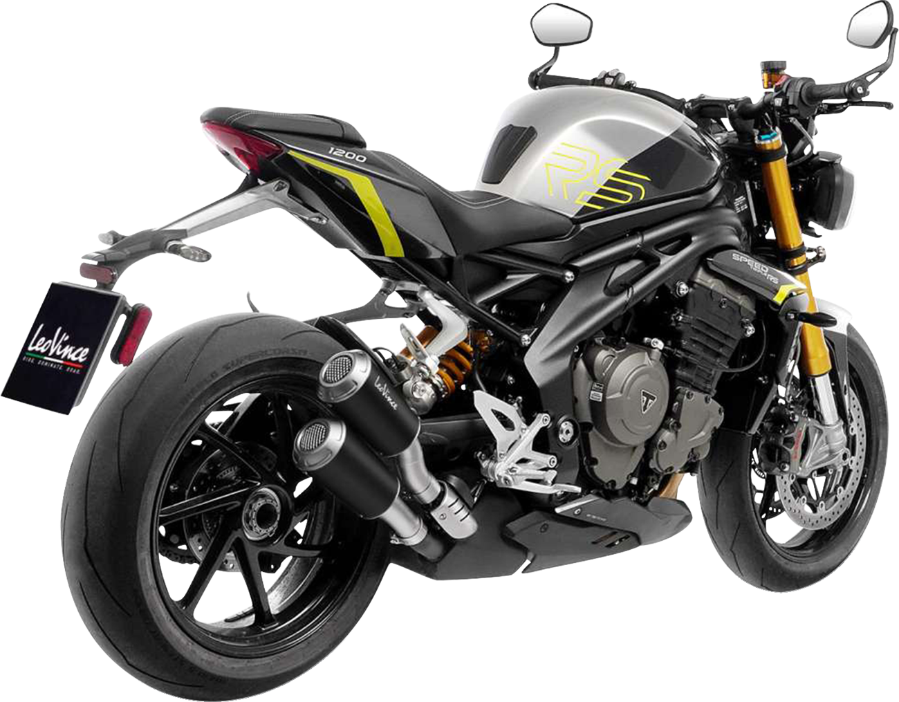 LeoVince LV-10 Black Edition Slip-On Muffler - Triumph Speed Triple 1200 RR/RS/RX