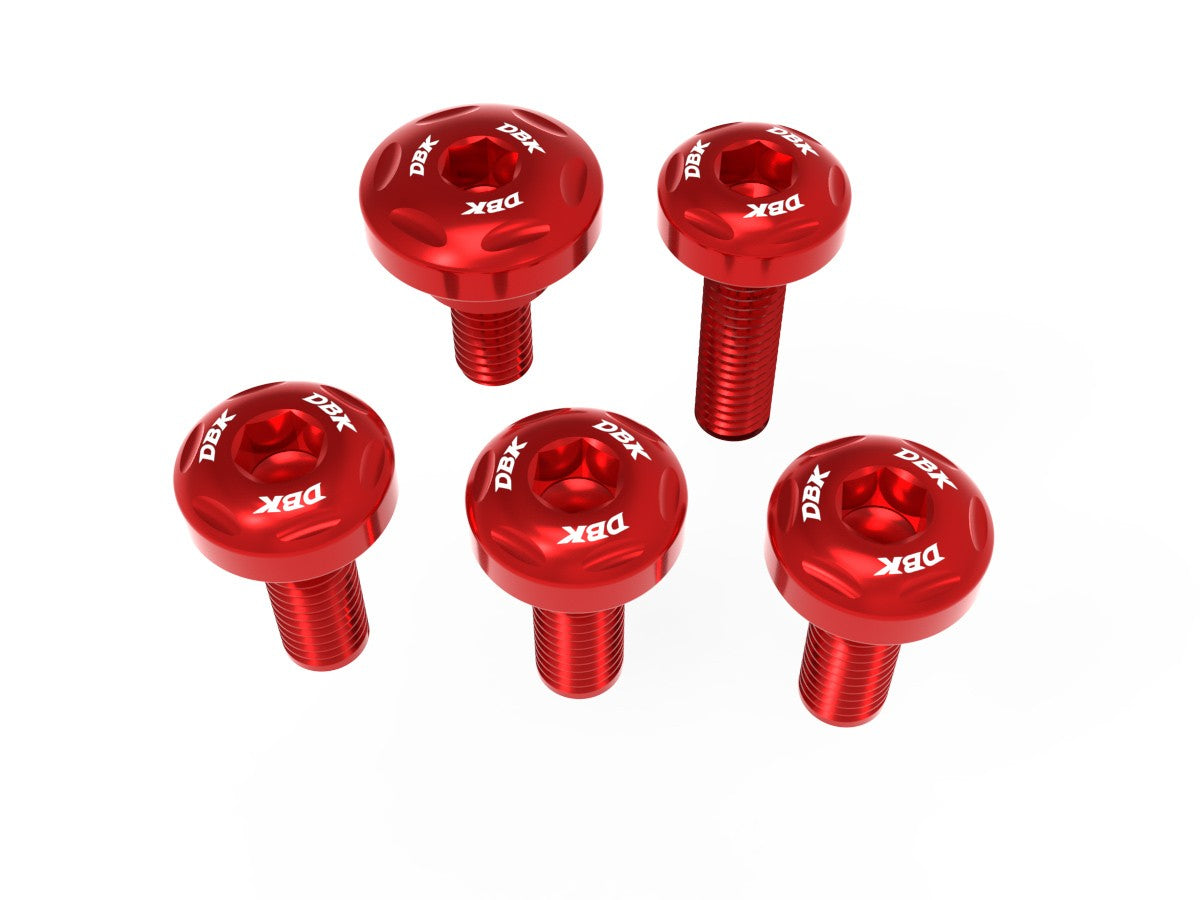 Ducabike DBK KVT99 Panigale V4 MY 2025 Low Left Side Tank Panel Screws Kit - Red