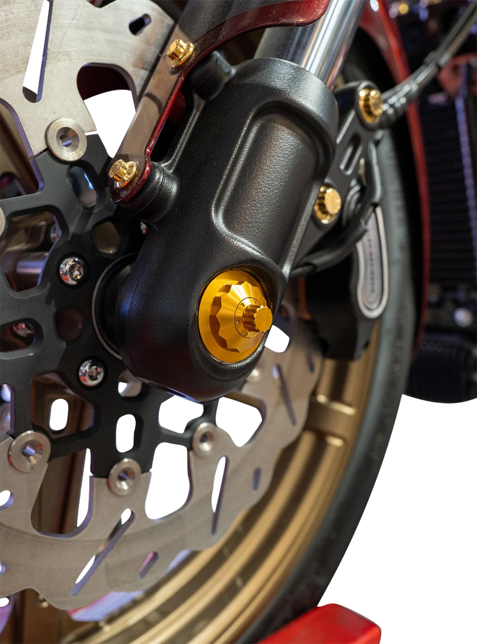 Paul Yaffe Bagger Nation Standard 12 Point Front Axle Cover Kit For Y-Axle Rod