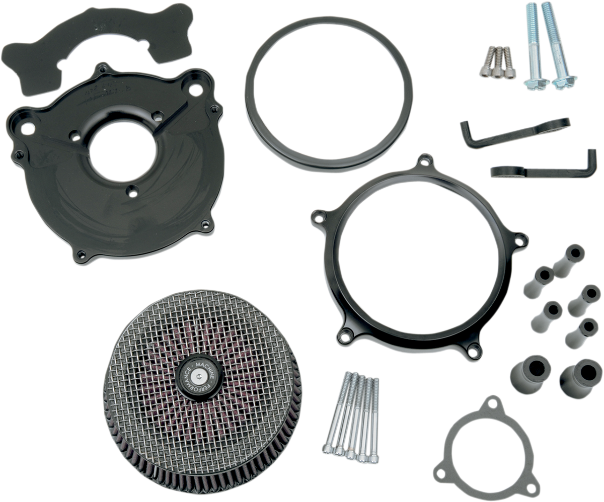 Performance Machine (PM) Super Gas Air Cleaner Kit - Black
