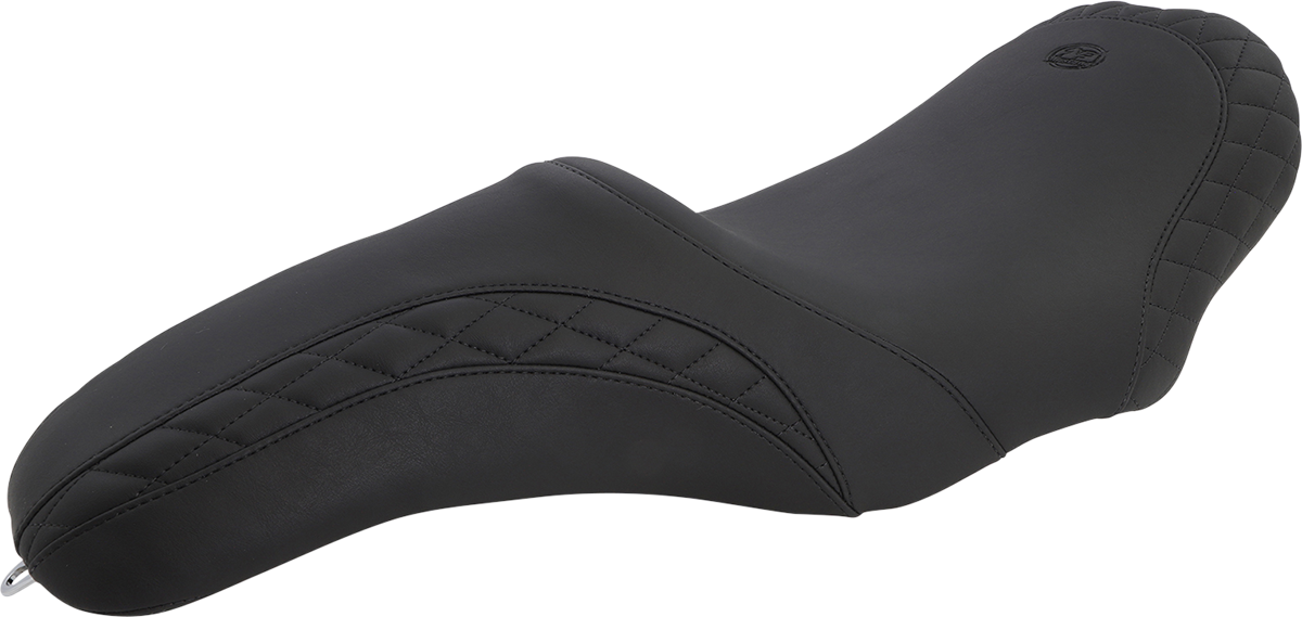 Mustang Seat - Tripper Fastback™ - Stitched W/ Small Diamond-Stitched Inlays - Black - FL '08-'25