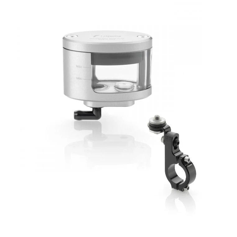 Rizoma Next Front Brake Fluid Reservoir Kit With Bracket For Tuono V4 1100 - Silver