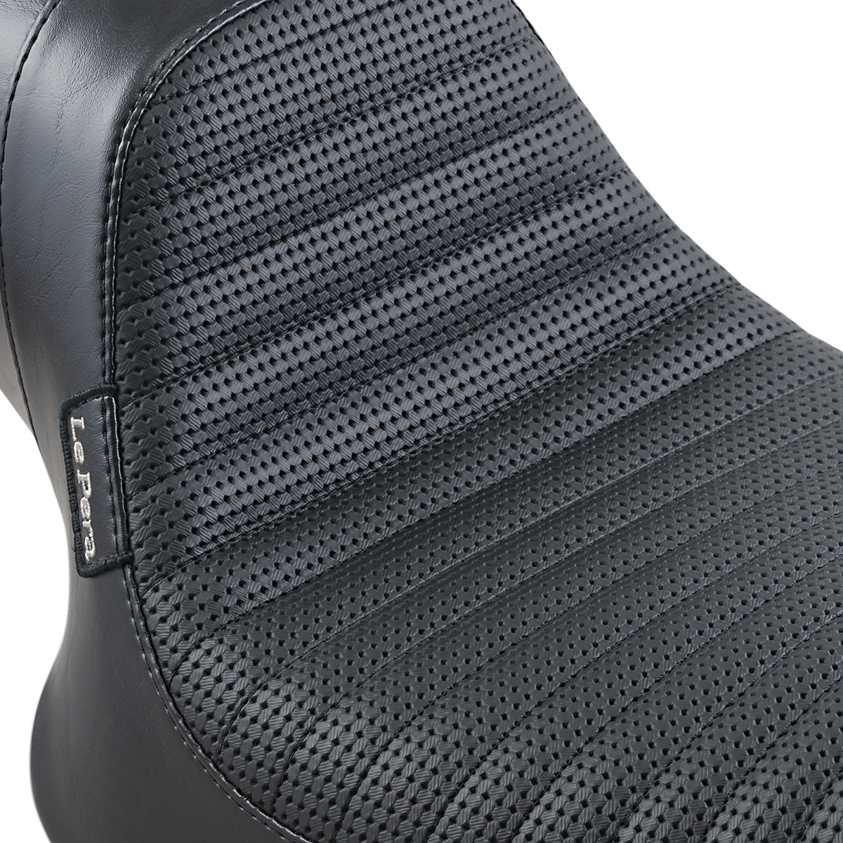 Le Pera Daytona Sport Seat - Basketweave/Pleated - Black - FXR '82-'00