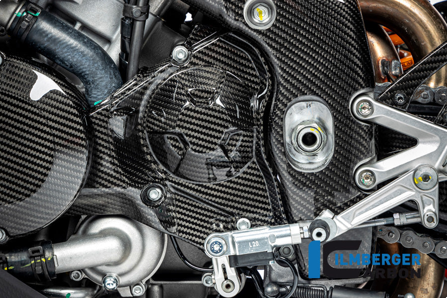 Ilmberger Carbon Front Sprocket Cover Aprilia Tuono / RSV4 From 2021 - Gloss