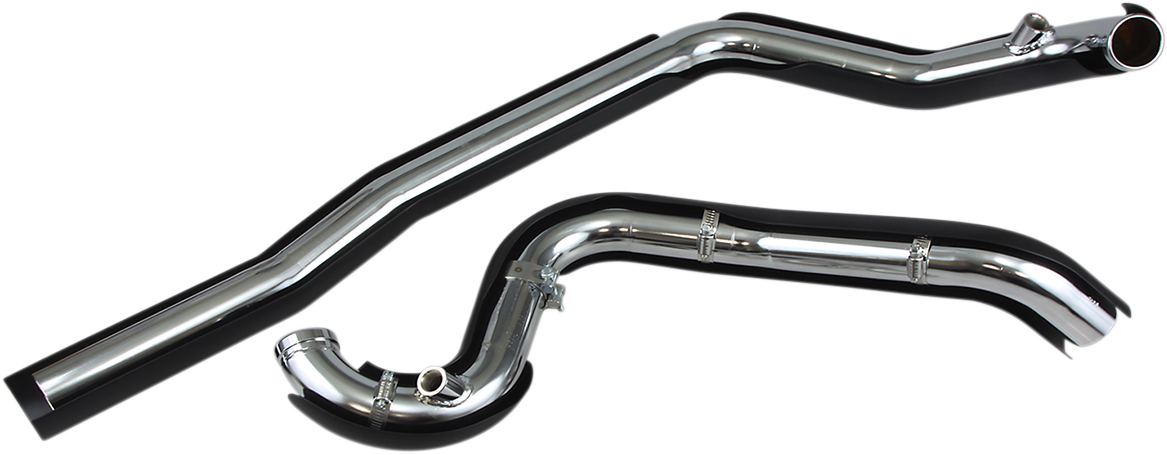 Cobra True Dual Headpipes - Black - '07-'08 FL