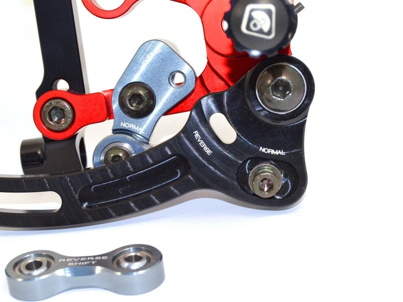Ducabike DBK PR119903 Adjustable Rearset SBK Panigale - BLACK-RED
