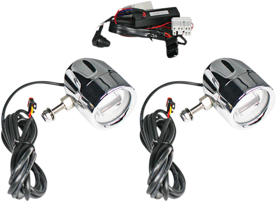 Custom Dynamics Fog Light - Chrome - Clear Lens