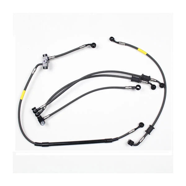 Fren Tubo Carbon Fiber Braided Brake Line Kit Yamaha YZF R6 17-19