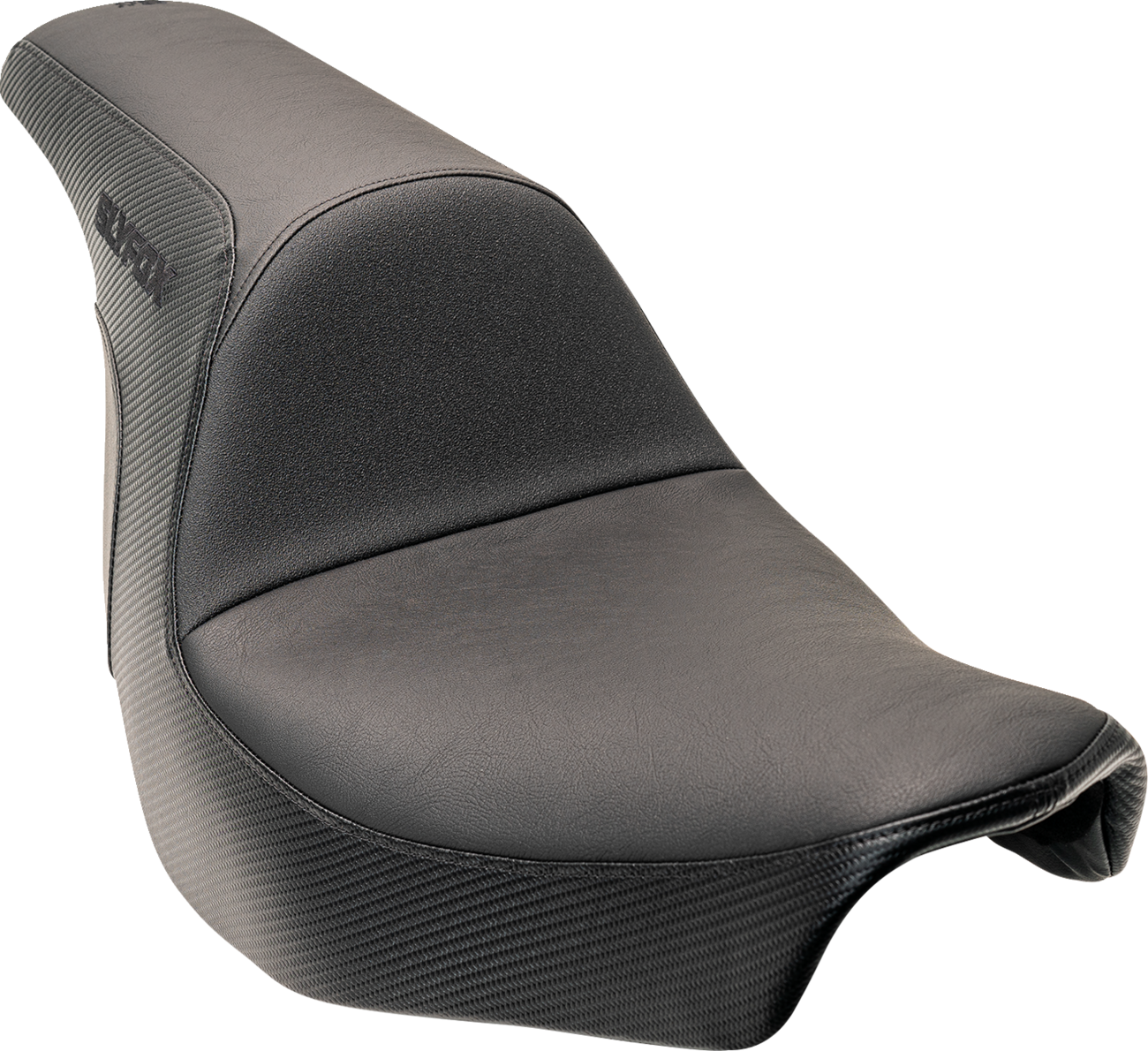 Slyfox Lowrider Drifter Seat - Black Logo - Smooth Vinyl - Carbon Fiber - FXLR/FLSB '18-'24