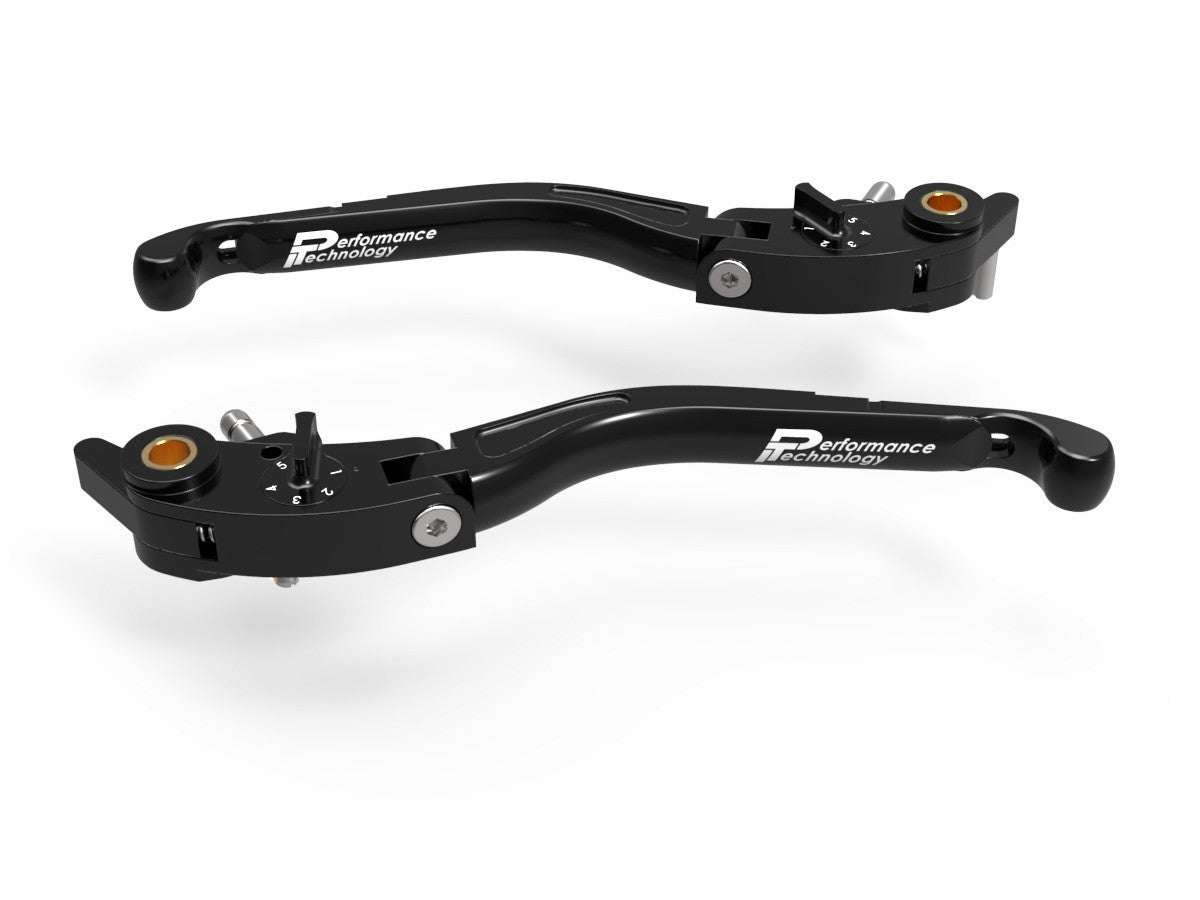 Ducabike DBK LEA01 Brake / Clutch Adjustable Levers Eco GP 2 - BLACK-BLACK