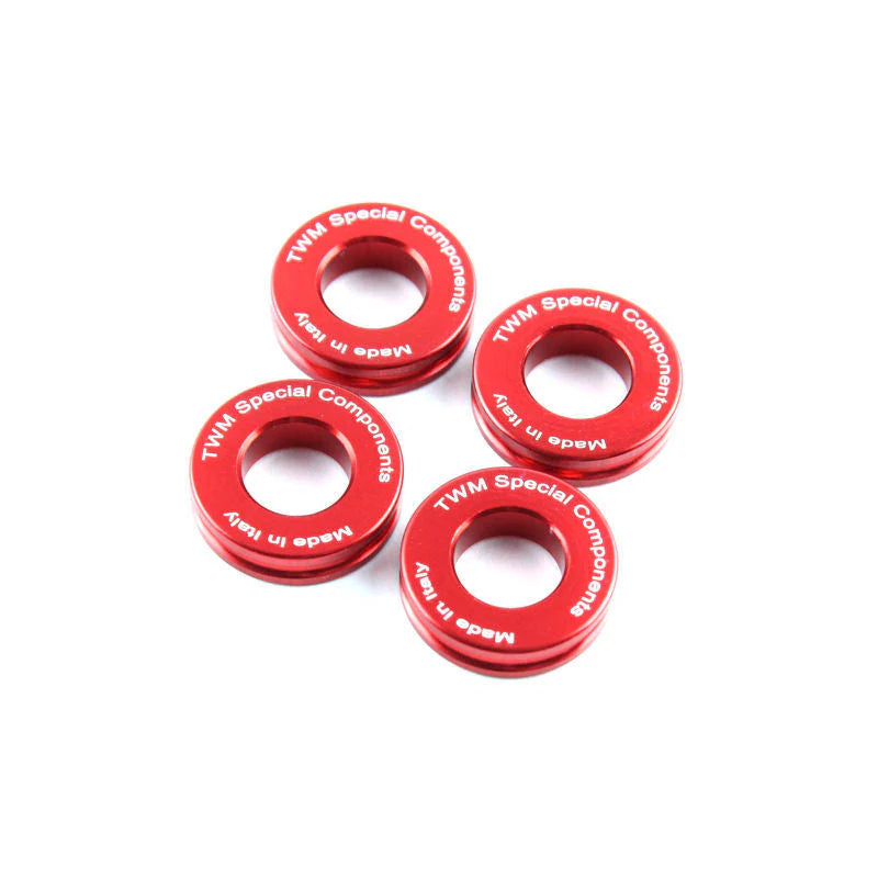 TWM CNC Aluiminum Caliper Spacers For Multistrada V4 - Red