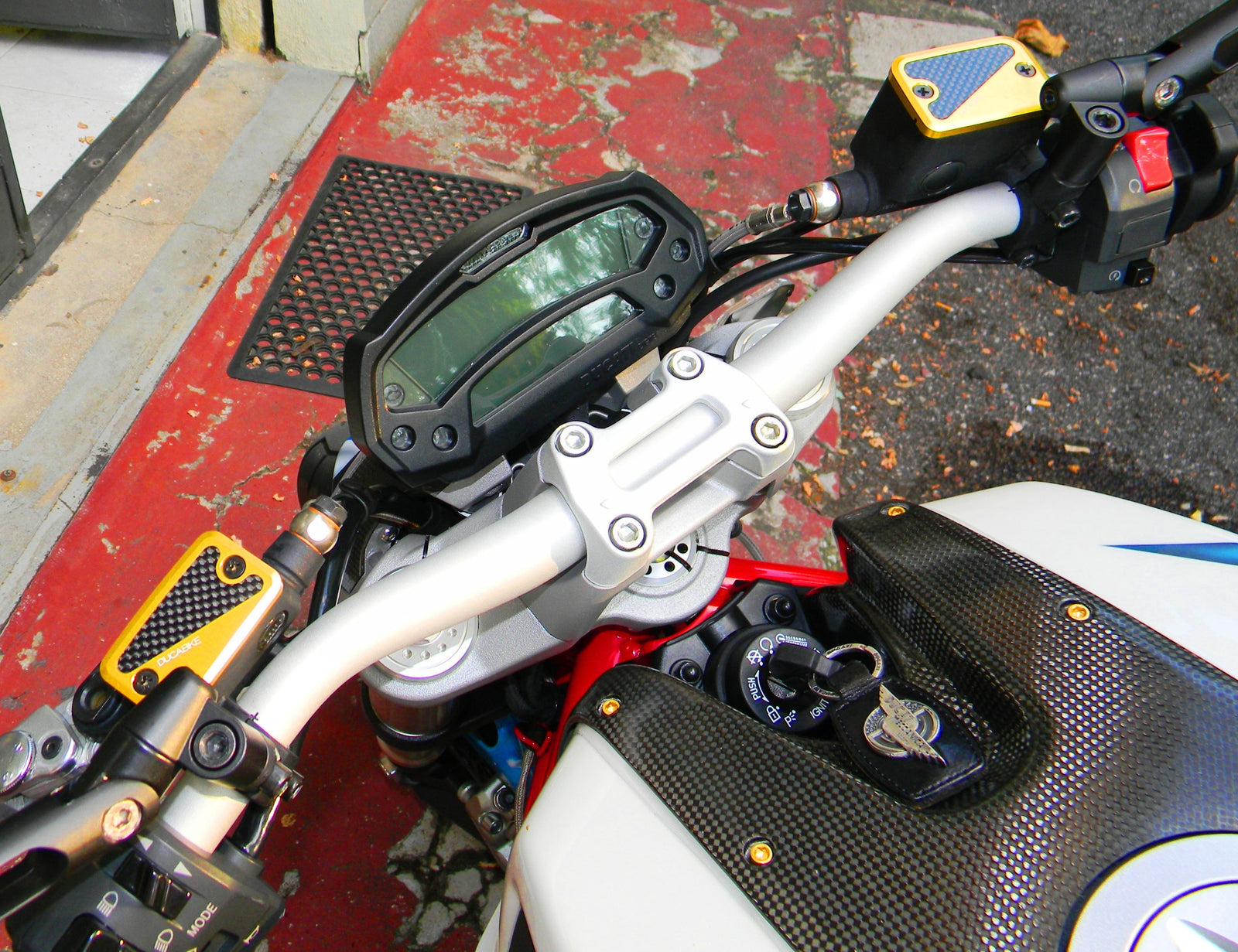 Ducabike DBK TLS12 Fluid Reservoir Caps - GOLD