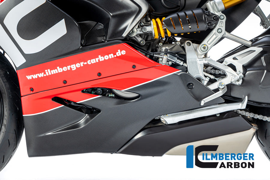 Ilmberger Carbon Belly Pan Left Side Ducati Panigale V2 - Matte