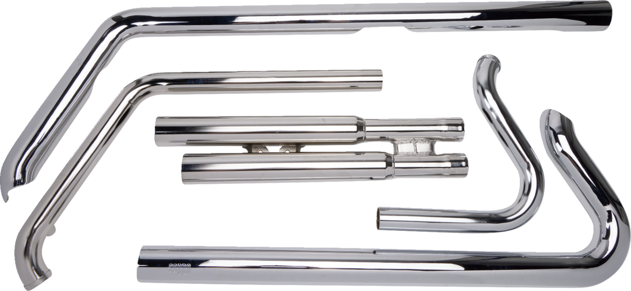 Cobra Speedster Slashdown Exhaust - Chrome - Softail