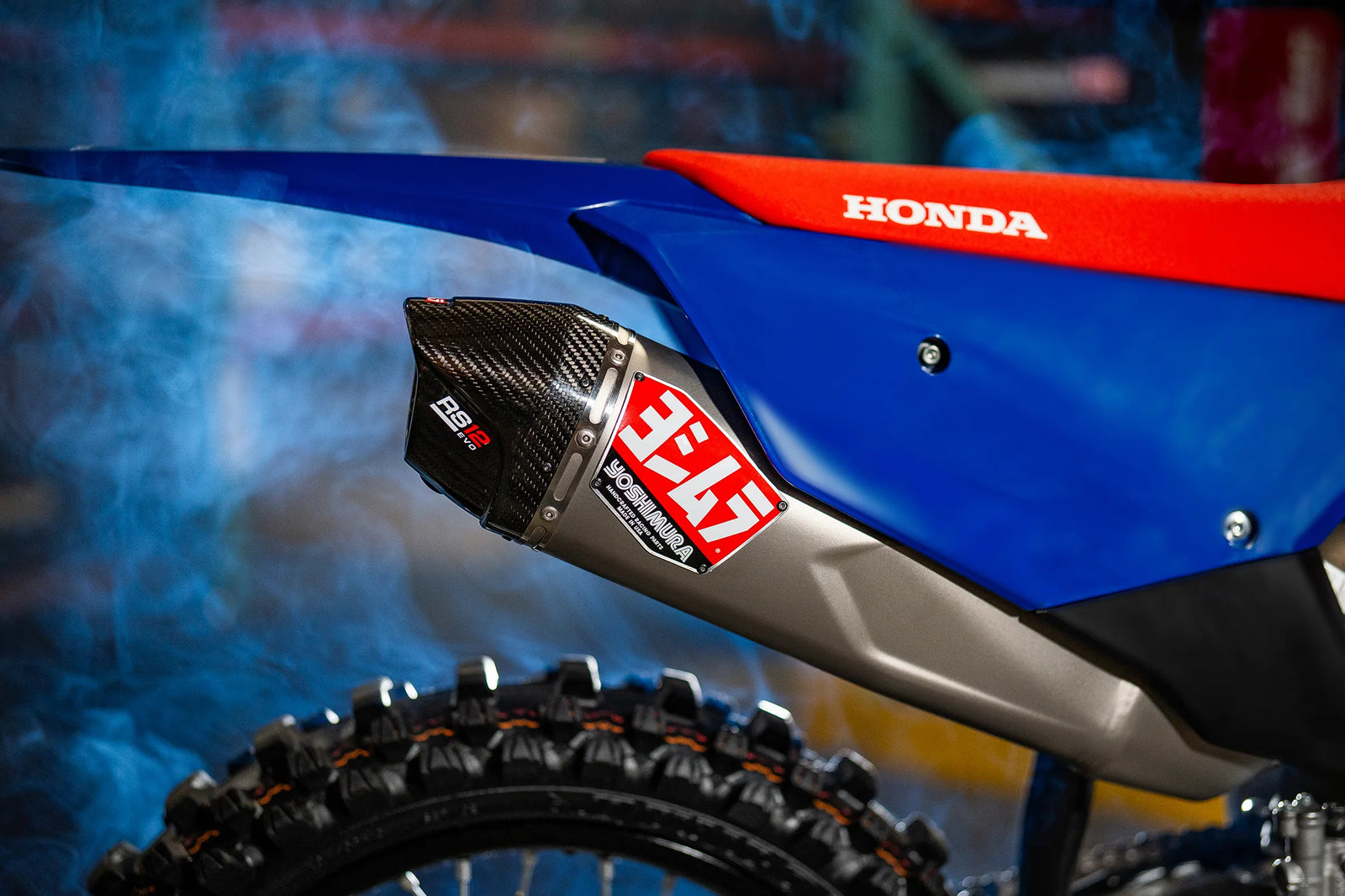 Yoshimura CRF450R/RX 2027 RS-12evo Titanium Full Exhaust, W/ Titanium Muffler