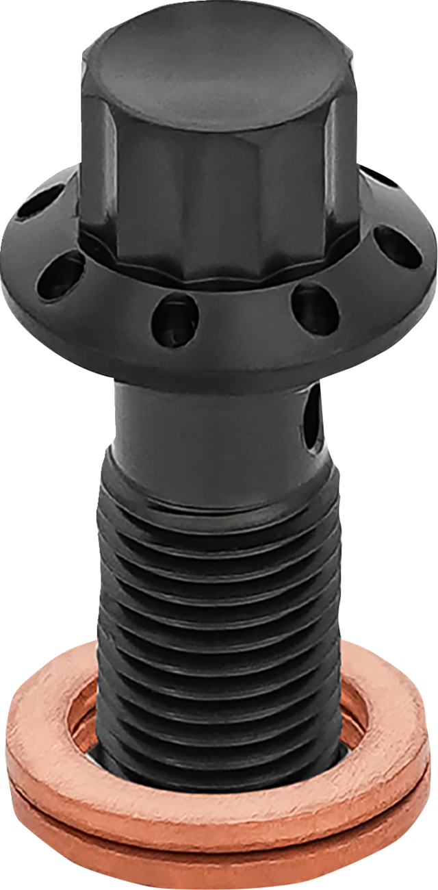 Arlen NESS Banjo Bolt - 3/8"-24 - Black