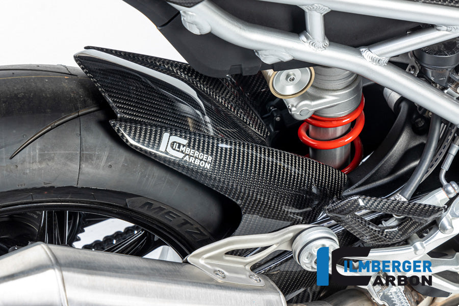 Ilmberger Carbon Rear Hugger With Chain Guard BMW M1000RR / S1000RR - Gloss / Twill