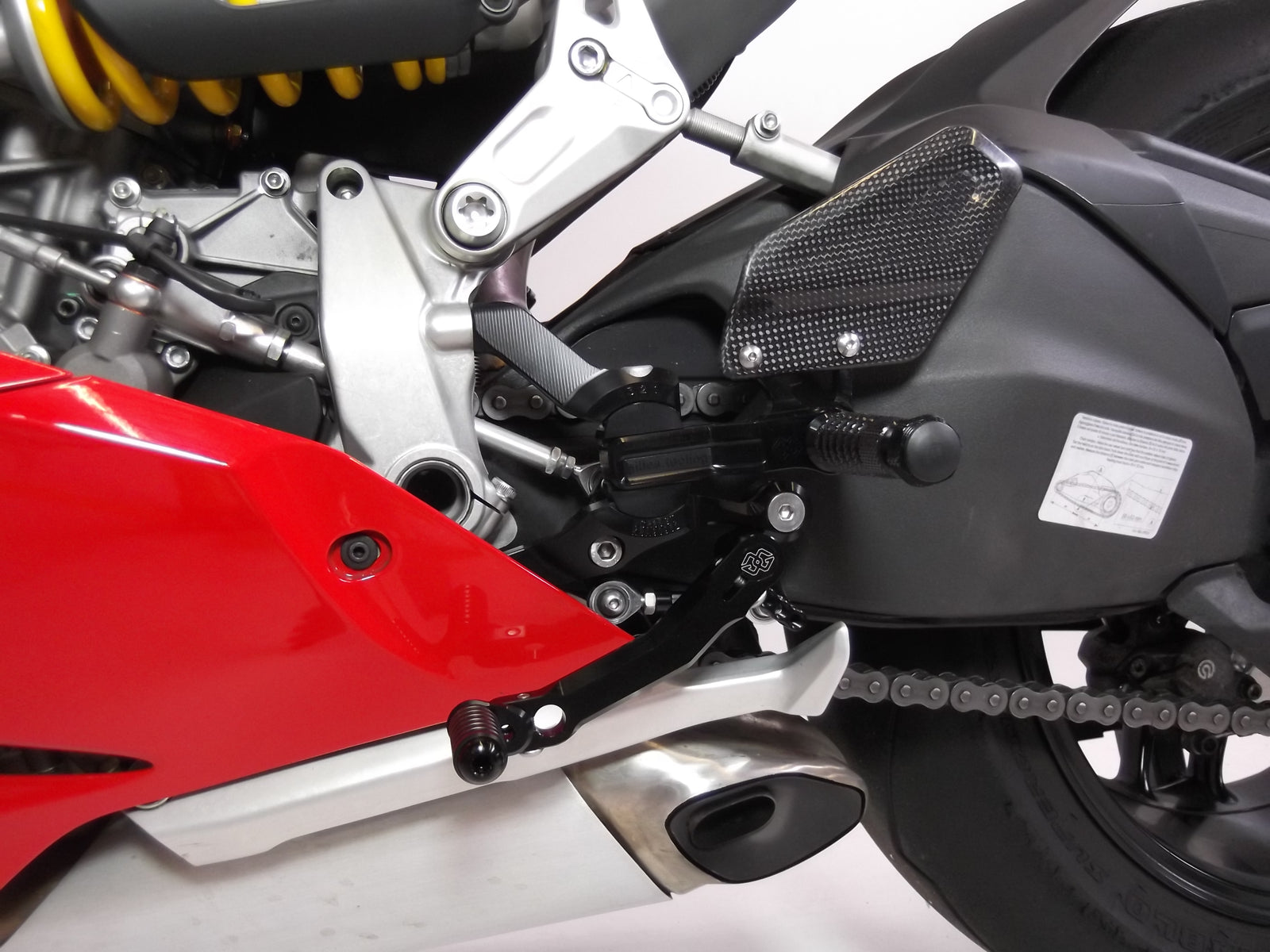 Gilles Tooling Footrest System VCR38GT Black