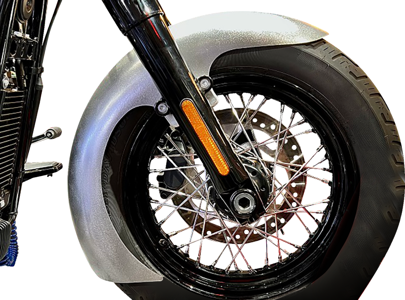 Paul Yaffe Bagger Nation Thicky Front Fender - OEM - With Satin Adaptors - M8 Softail®