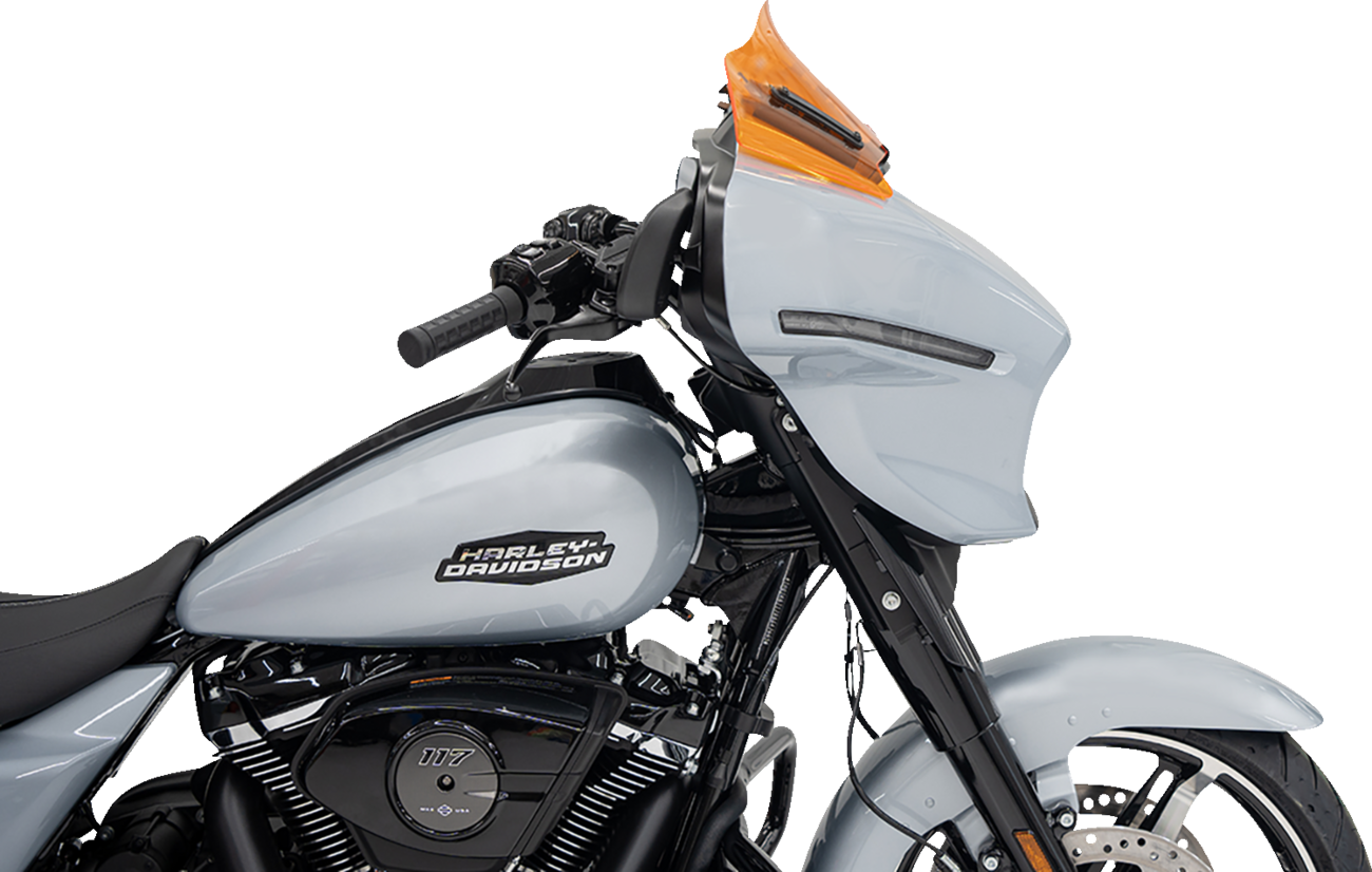 Klock Werks Kolor Flare® Windshield - 8" - Orange - '23-'25 FLHX