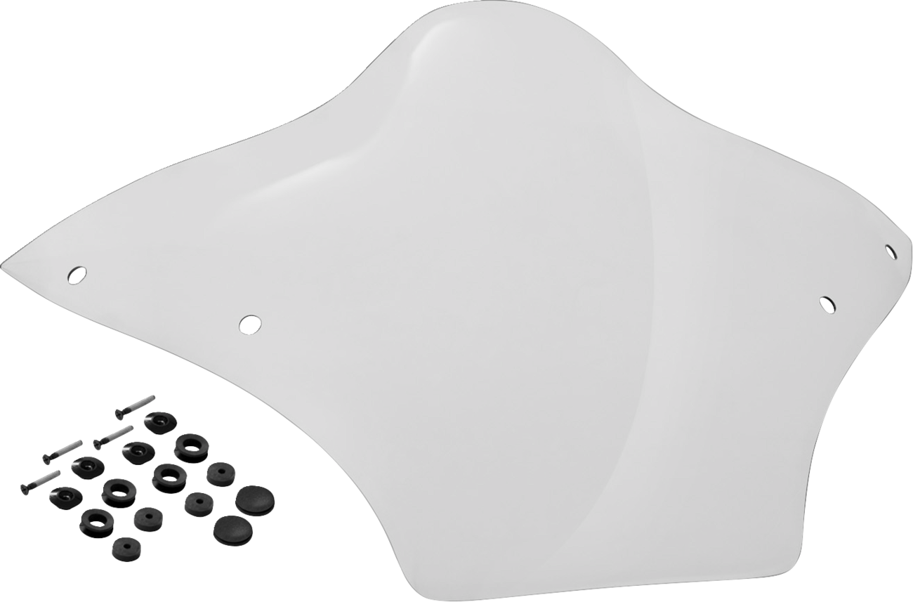 Memphis Shades Windshield - BRL Race Bubble - Clear - FLTRX