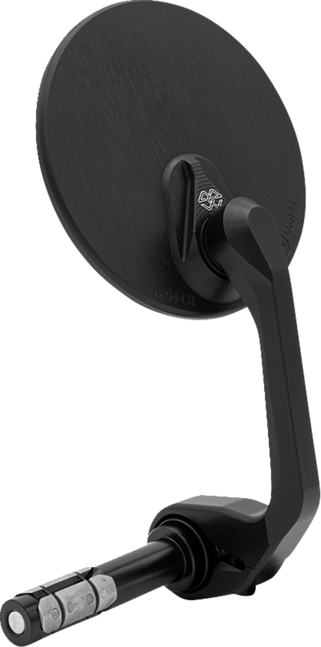 Gilles Tooling Mirror - MOON - Side View - Round - Black - Right/Left - Each