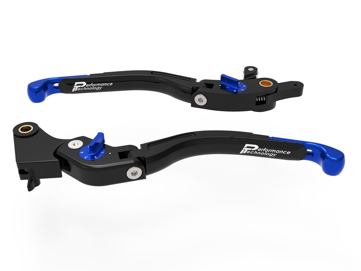 Ducabike DBK LEA19 BMW Brake / Clutch Adjustable Levers Eco GP 2 - BLACK-BLUE