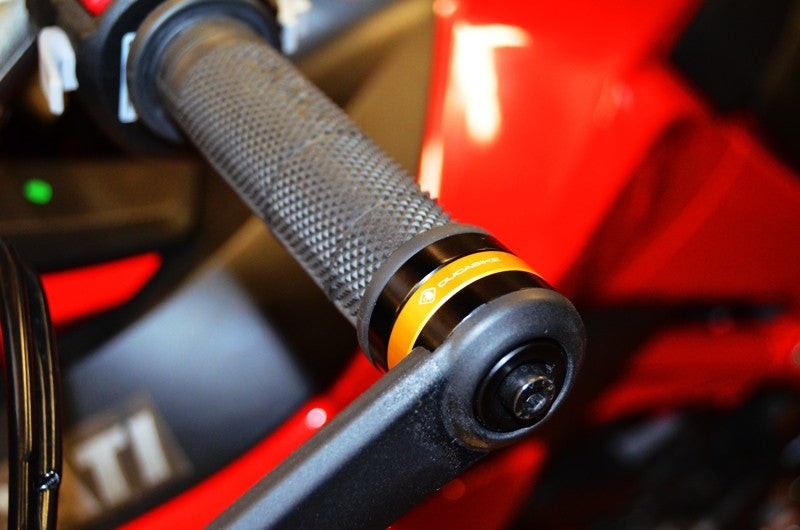 Ducabike DBK CM04 Handlebar Caps MTS - BLACK-GOLD