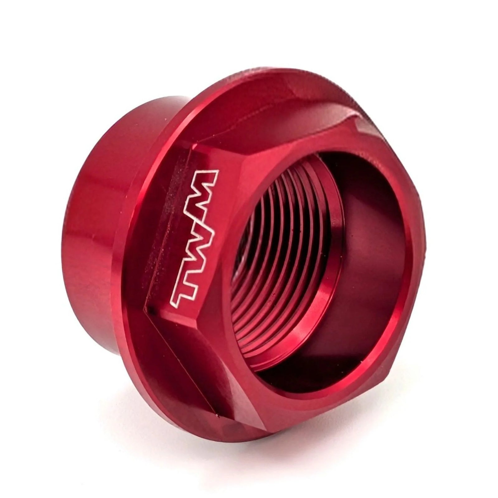 TWM CNC Aluminum Front Wheel Axle Nut in Red for Ducati - DRAD.02.R