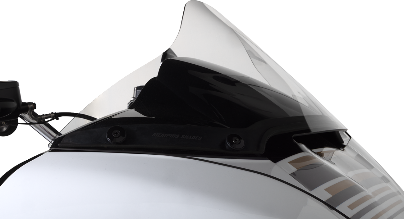 Memphis Shades Vented Windshield - BRL Race Bubble - Clear - FLTRX