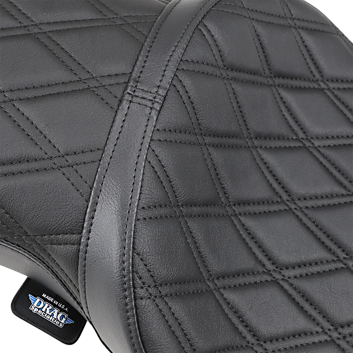 Drag Specialties Seats Double Bucket Seat - Double Diamond Stitch - XL '10-'22