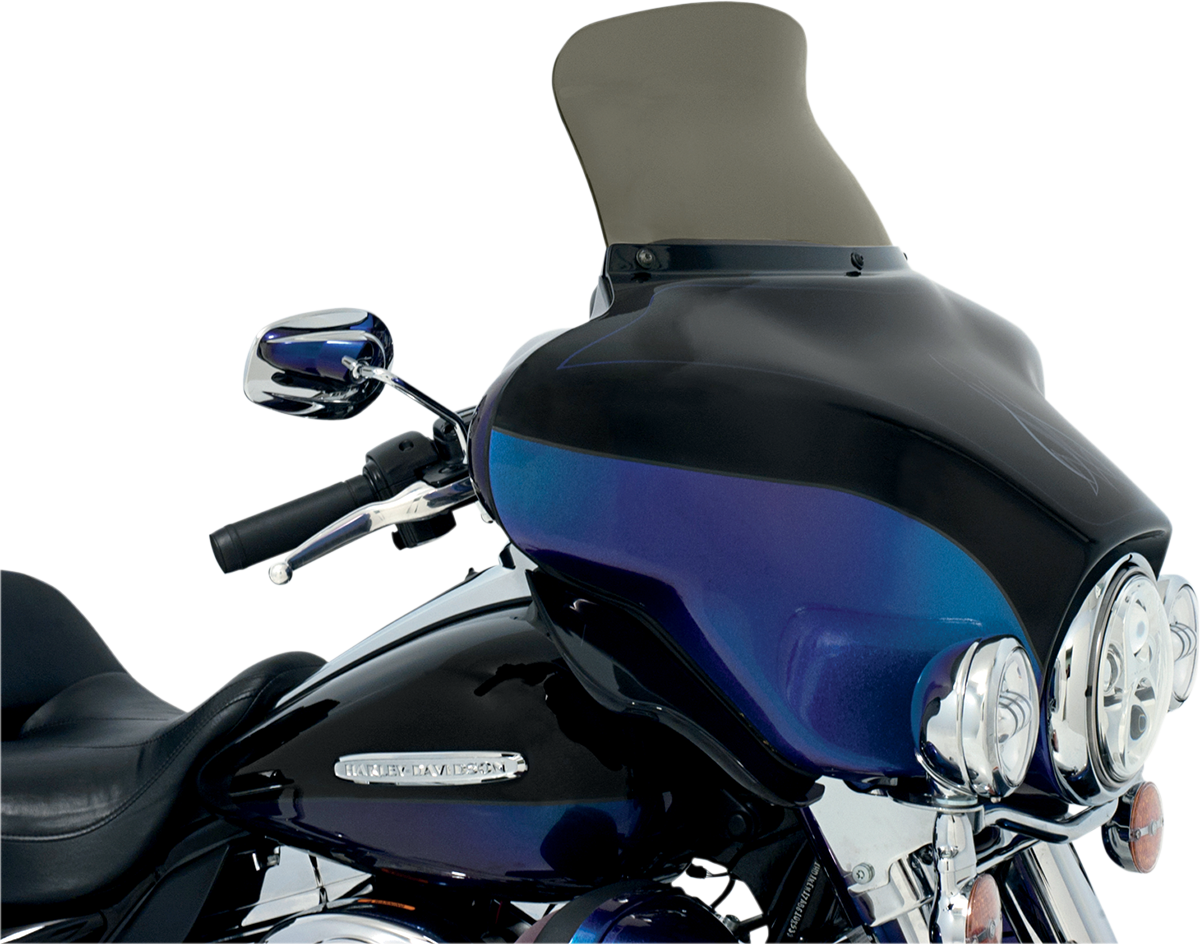 Memphis Shades Spoiler Windshield - 9" - Smoke - FLH