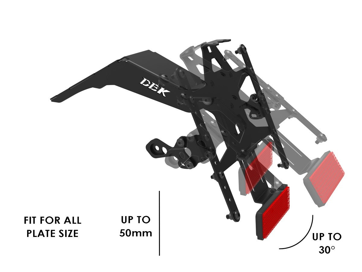 Ducabike DBK PRT23 Adjustable License Plate Holder HM 698 Mono