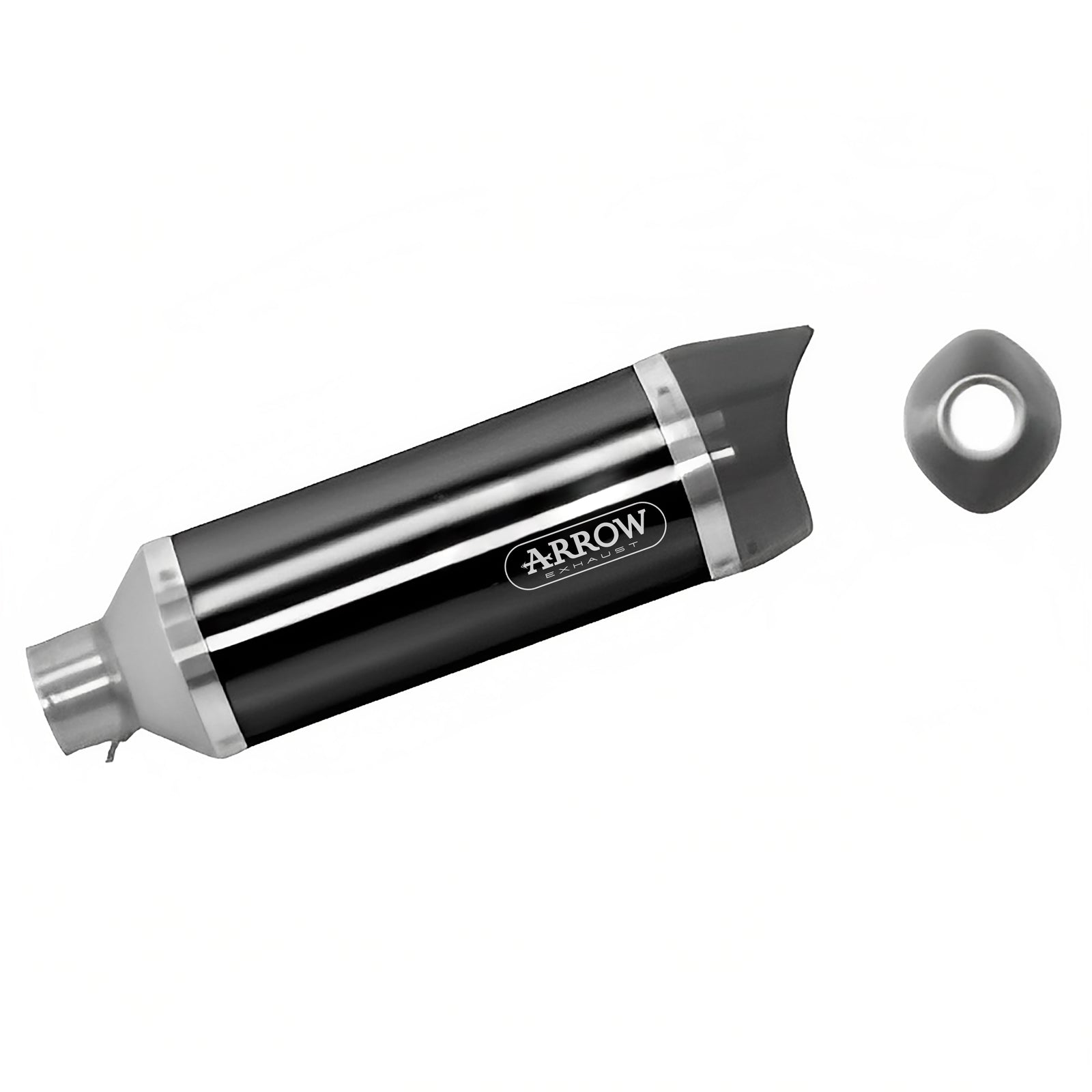 Arrow 71761AKN Street Thunder Aluminium Dark Slip On With Carbon End Cap