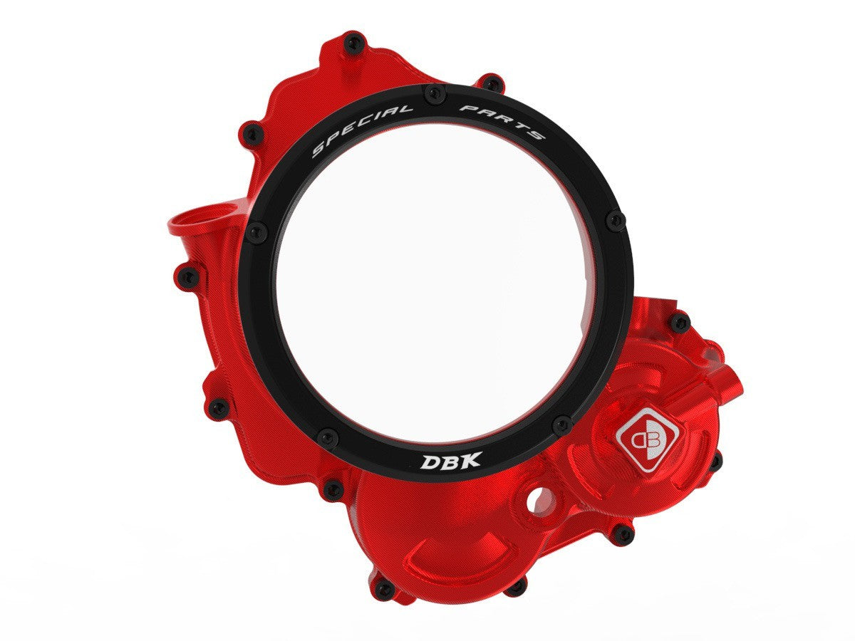 Ducabike DBK CCDV15 Ducati HM 698 Mono Clear Clutch Cover 3D-EVO - RED-BLACK