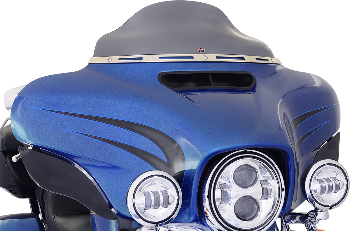 Klock Werks Flare® Windshield - 6-1/2" - Dark Smoke - '14-'25 FLH