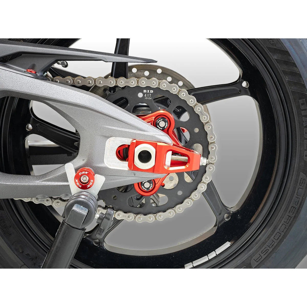 Ducabike DBK CNC Chain Adjuster And Caliper Bracket Ducati Streetfighter V4 V4S
