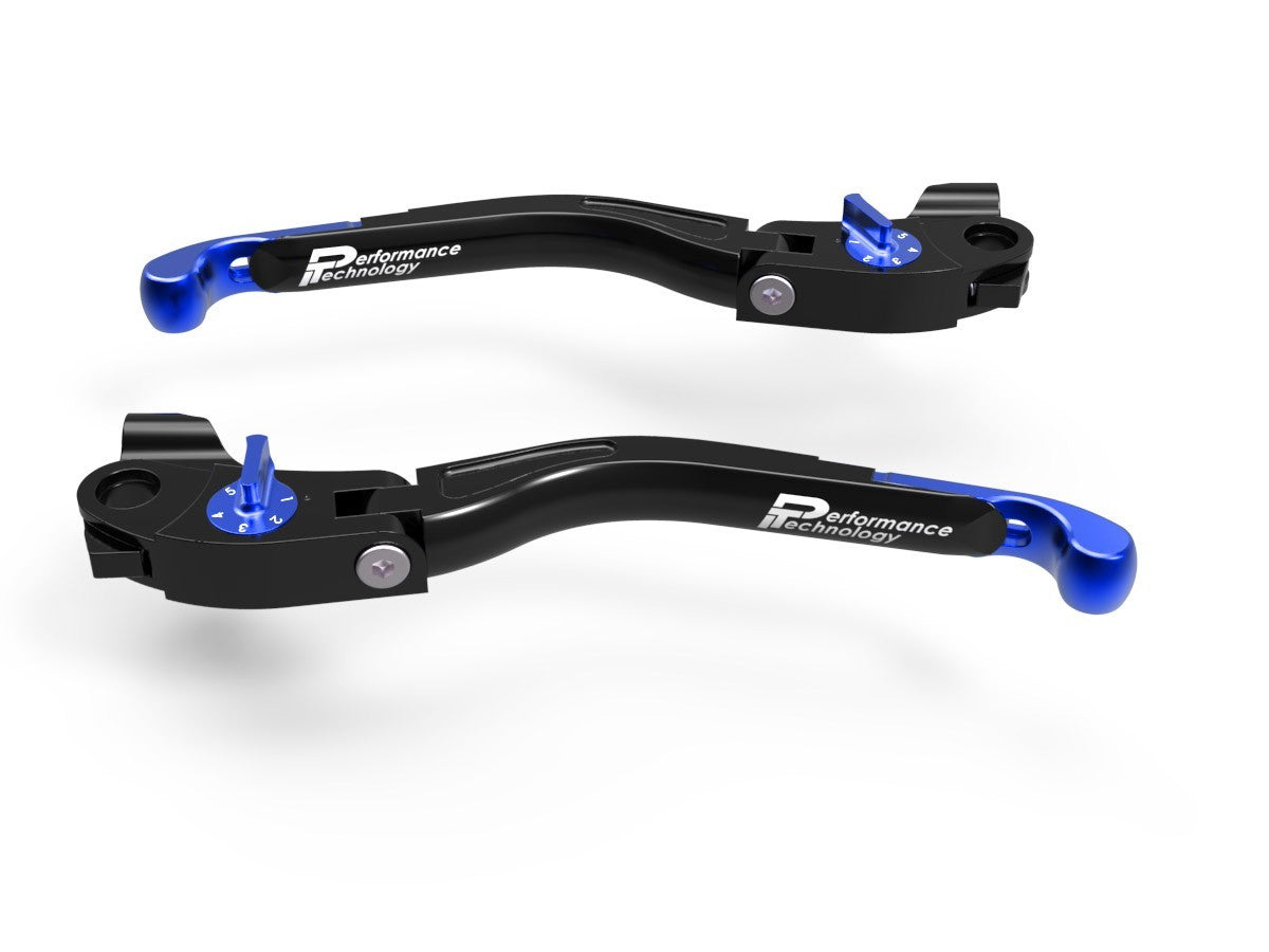 Ducabike DBK LEA03 Brake / Clutch Adjustable Levers Eco GP 2 - BLACK-BLUE