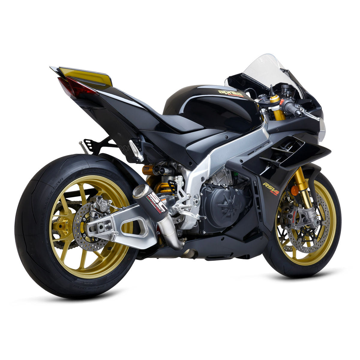 SC Project CR-T Carbon Fiber Slip On For Tuono V4 1100 Factory 2021-2026