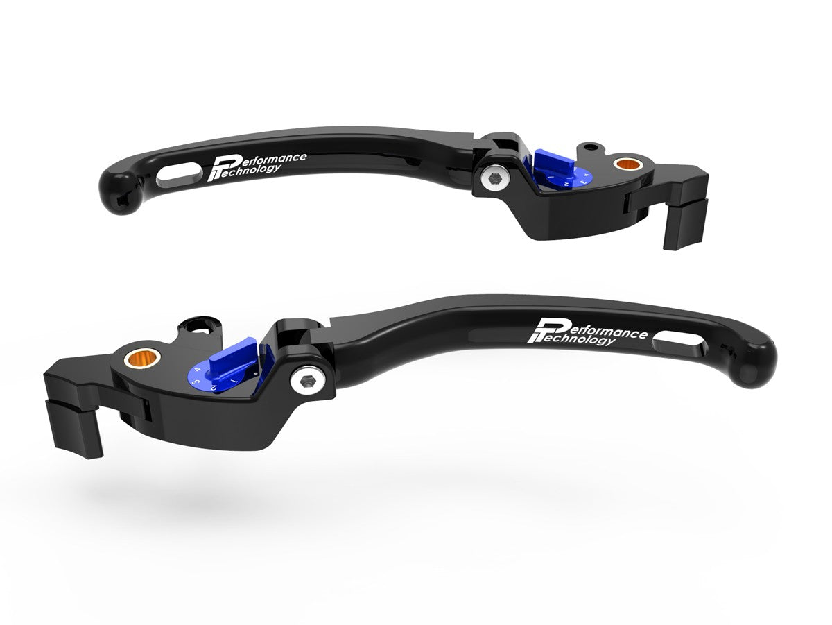 Ducabike DBK LE18 Mv Agusta Brake / Clutch Adjustable Levers Eco GP 1 - BLACK-BLUE