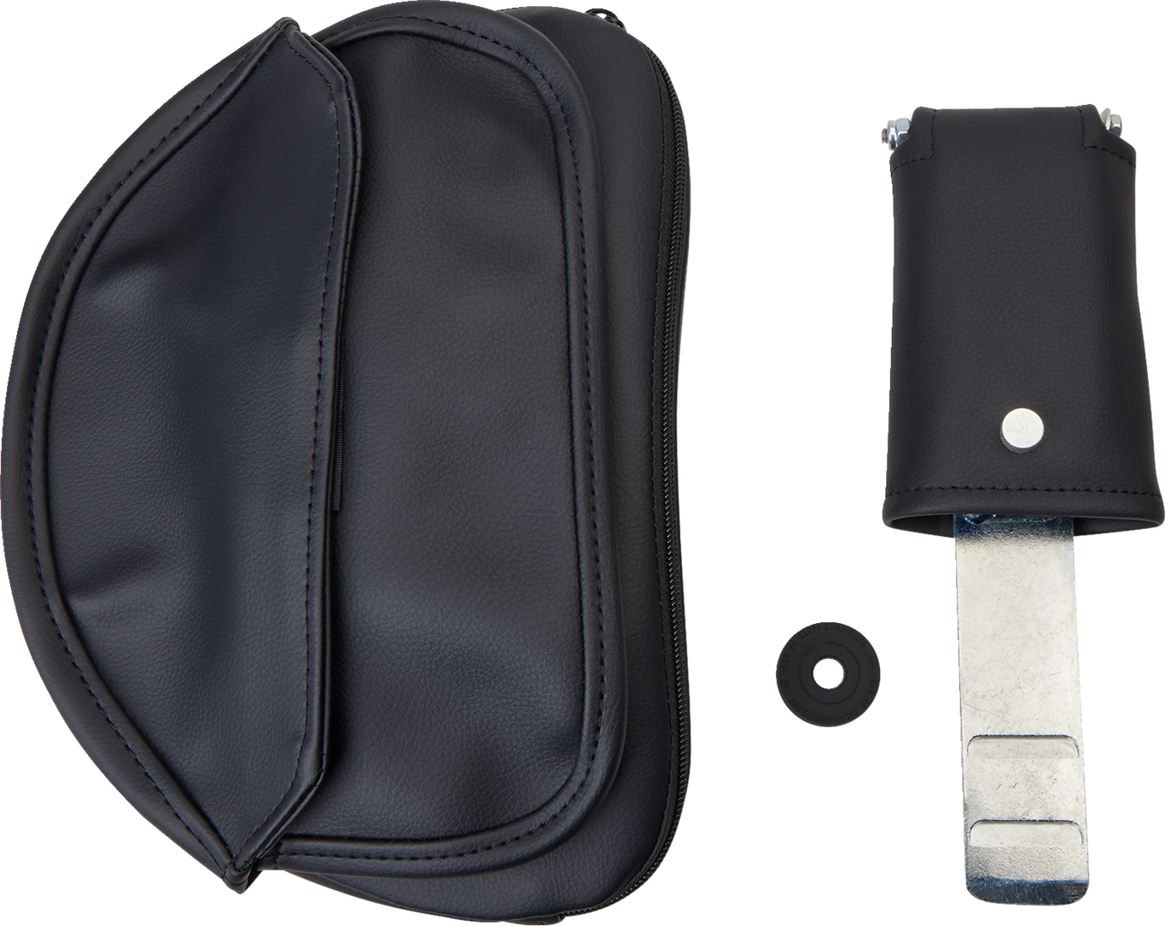 Saddlemen Seat - Explorer™ - With Backrest - Stitched - Black - XL '04-'20