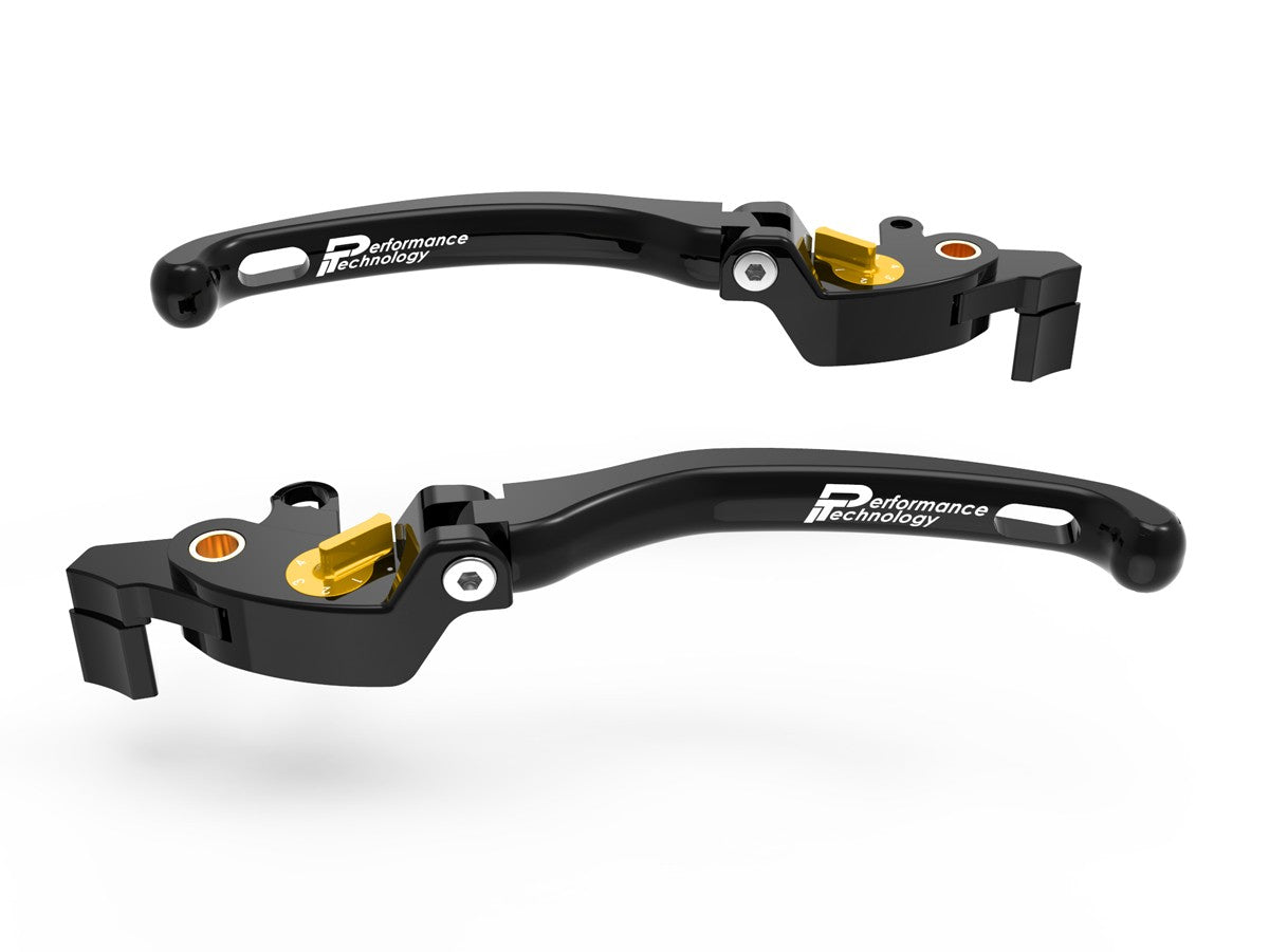 Ducabike DBK LE18 Mv Agusta Brake / Clutch Adjustable Levers Eco GP 1 - BLACK-GOLD