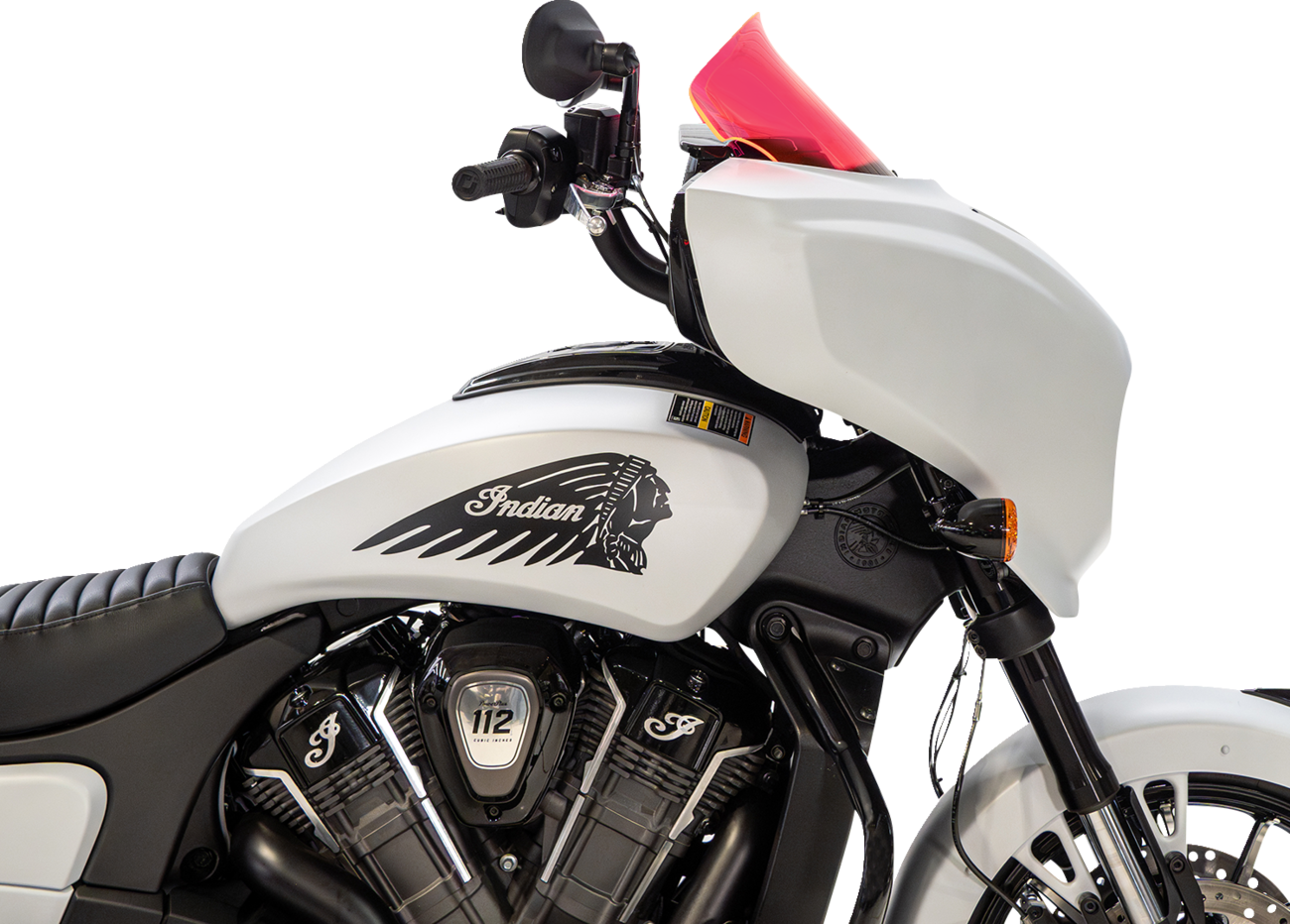 Klock Werks Windshield - 9" - Pink Ice - Chieftain PowerPlus/Roadmaster PowerPlus