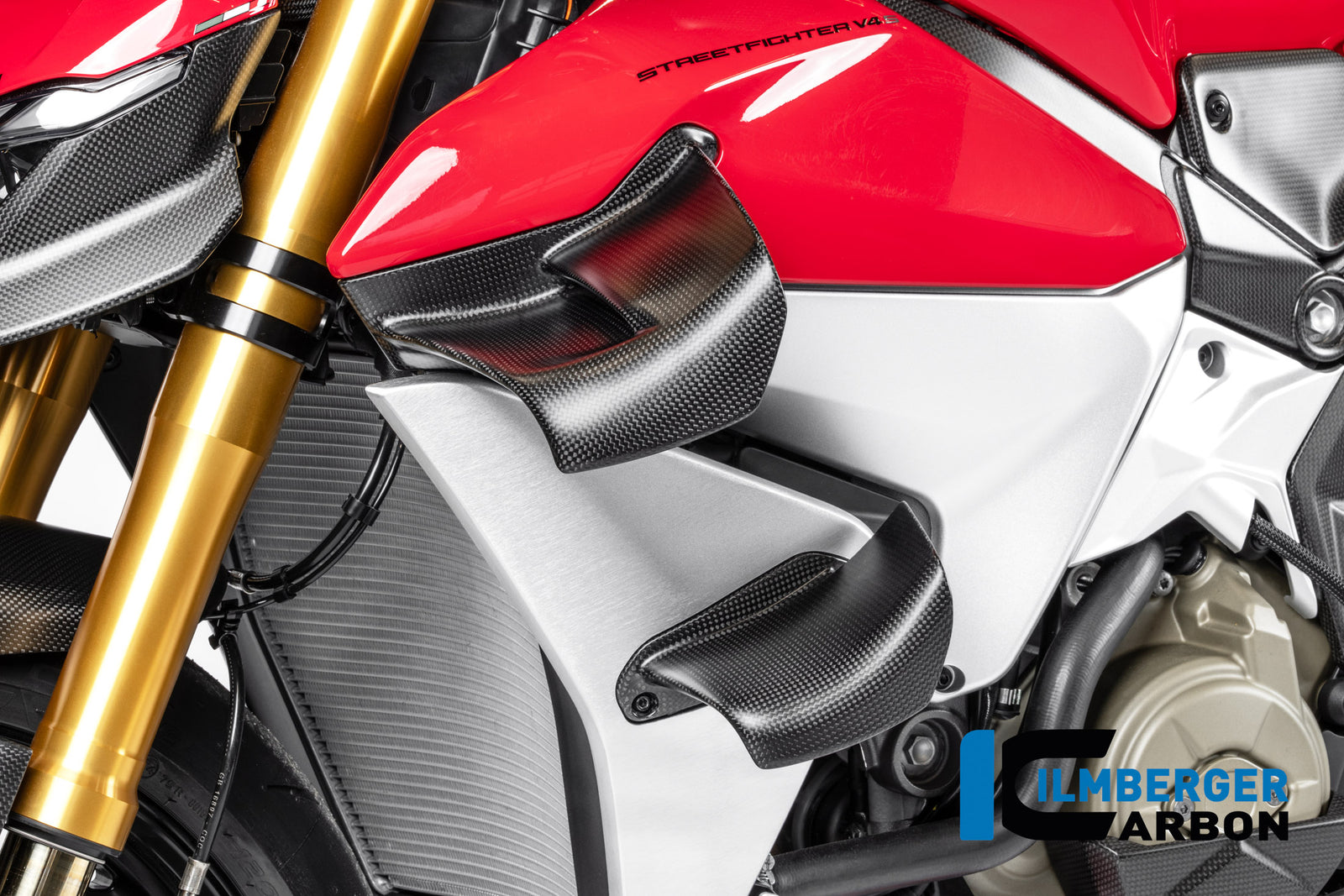 Ilmberger Carbon Winglet Upper Lower Left Ducati Streetfighter V4 2025-2026 - Matte / Plain