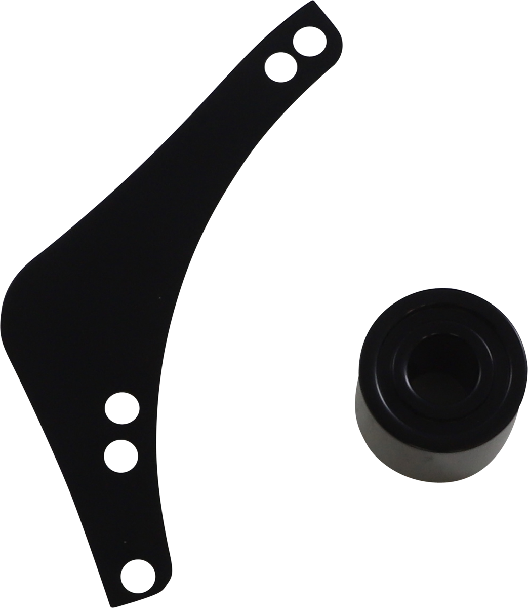 Arlen NESS Replacement Breather Bolt Cover Plate - Inverted/Method/Clear Tear/Sidekick - Left - Black