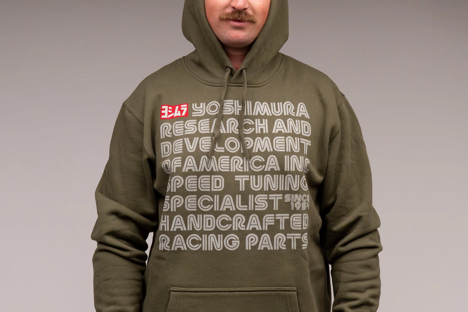 Yoshimura Intro Pull Over Hoodie Army Green