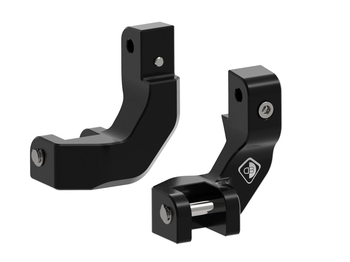 Ducabike DBK PAP04 Moto Guzzi Passenger Footpeg Comfort Kit - Black